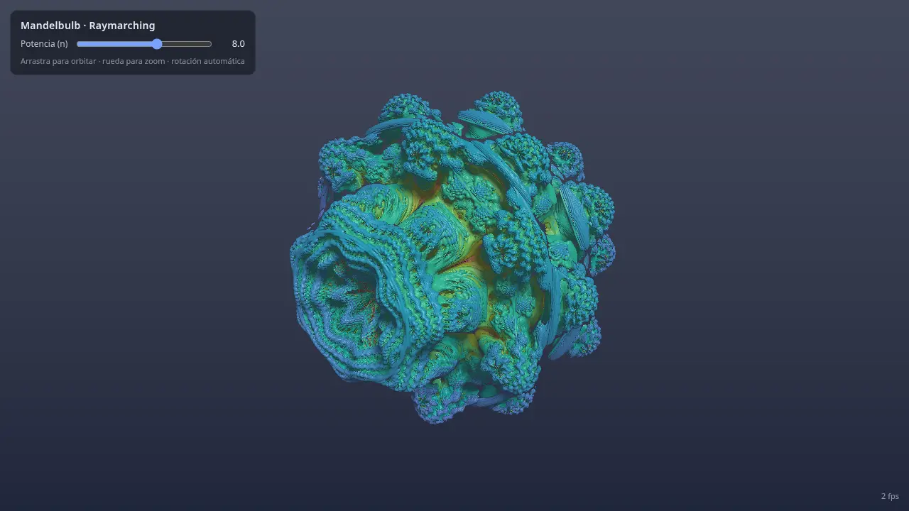 Raymarched Mandelbulb — Beam 1.0 (free)