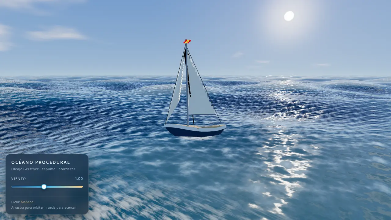 Ocean with a sailboat — MiniMax M3.1 Flash (free)