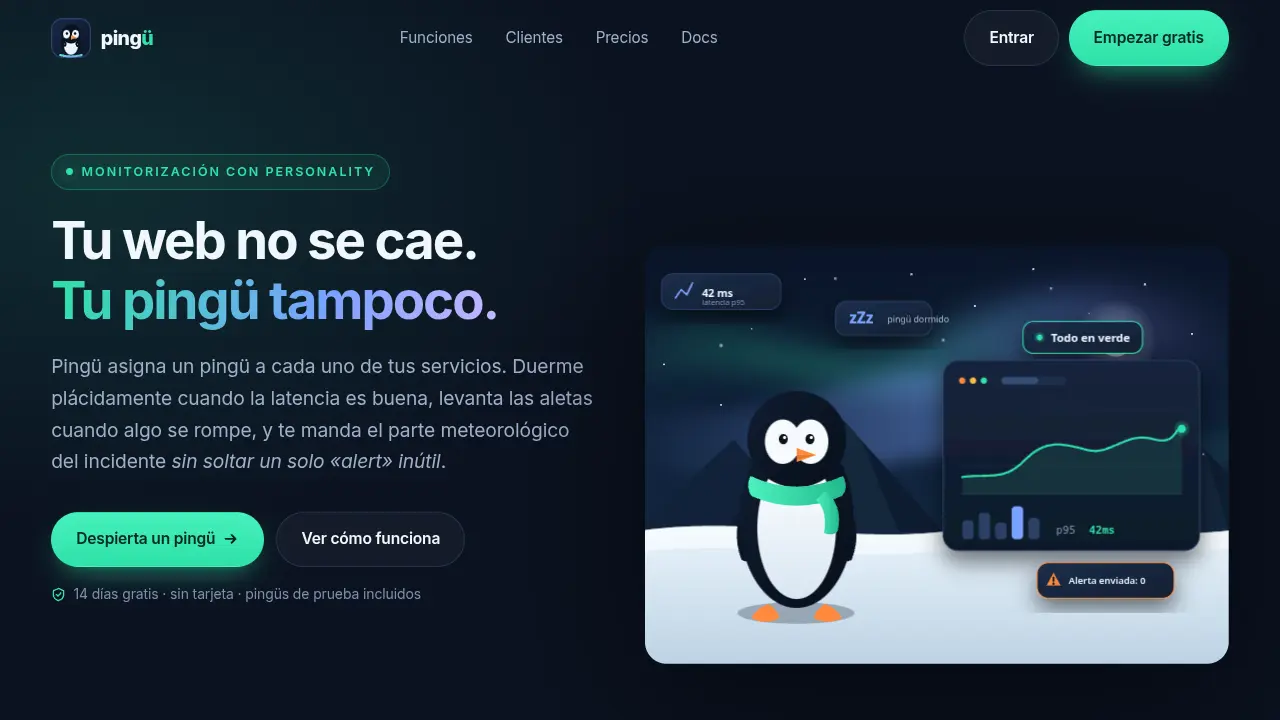 Landing page for a made-up startup — MiniMax M3.1 Flash (free)