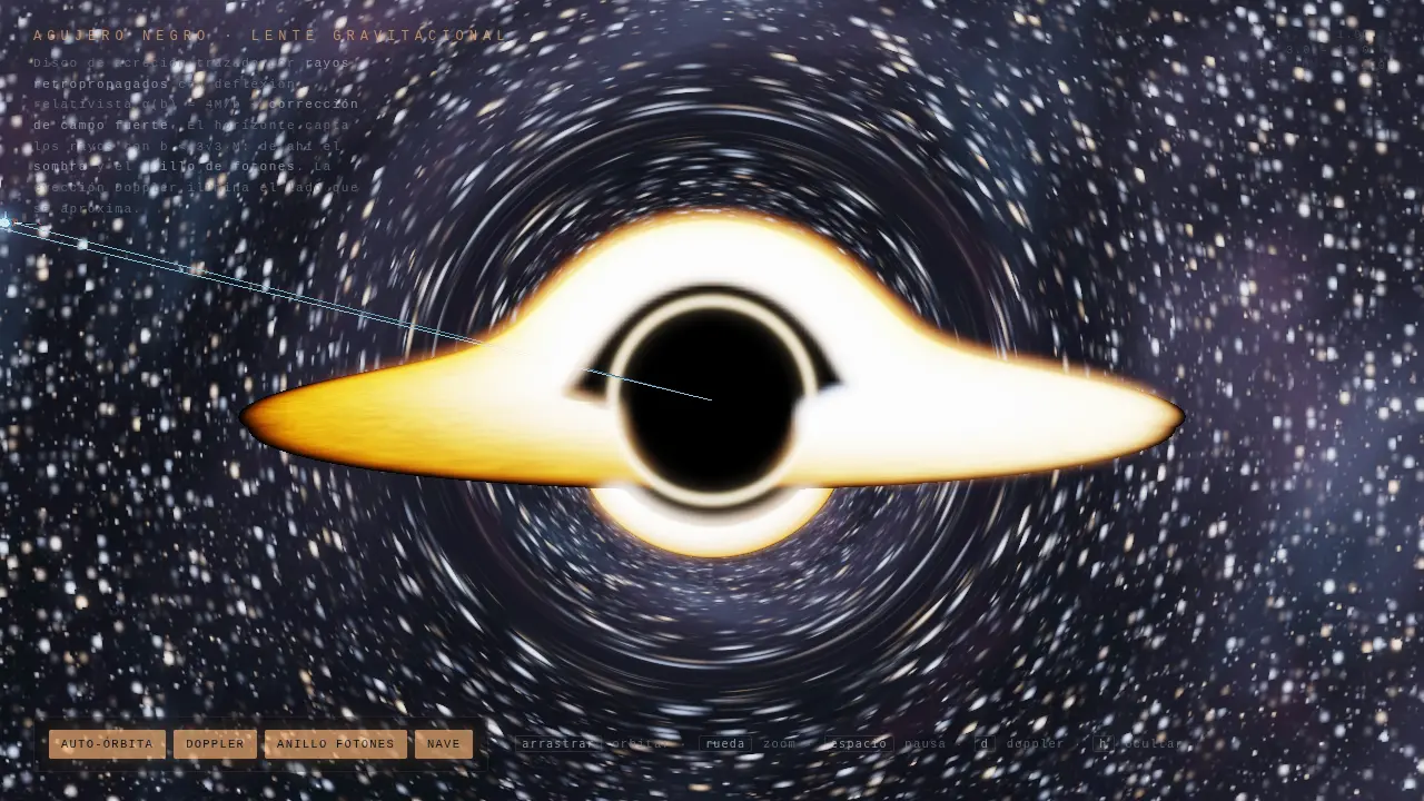 Black hole with gravitational lensing — MiniMax M3.1 Flash (free)