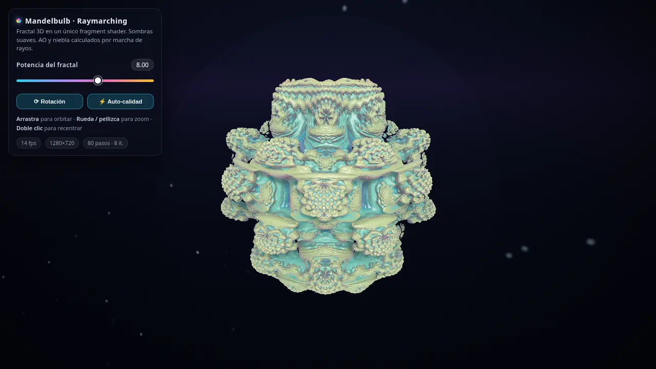 Raymarched Mandelbulb — Muse Spark 1.3 Contributor