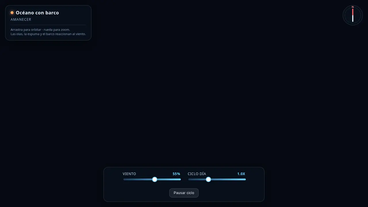 Ocean with a sailboat — Qwen 3.8 27B ThinkingCap (llama-server)