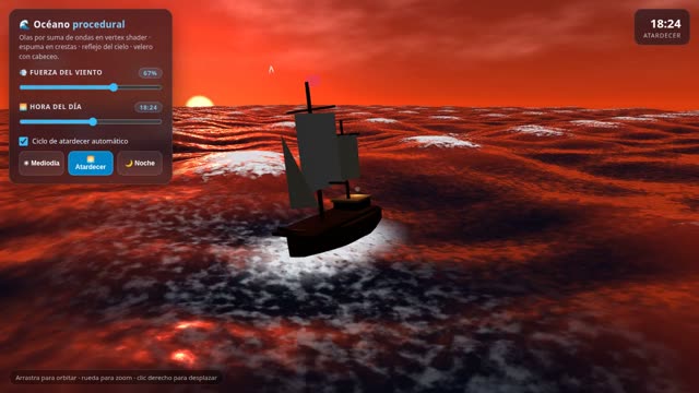 Ocean with a sailboat — Muse Spark 1.3 Contributor