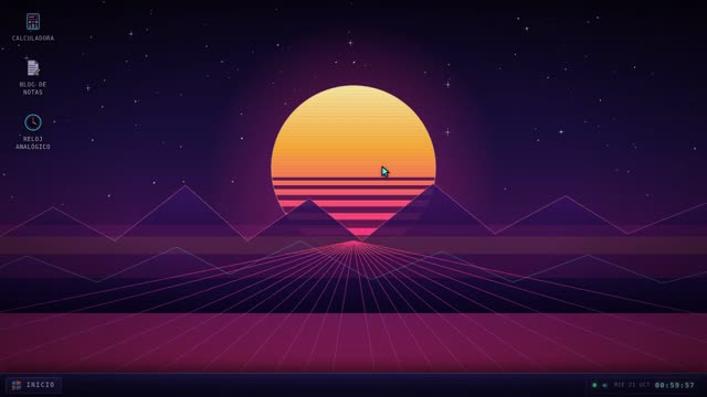 Retro mini OS — MiniMax M3.1 Flash (free)